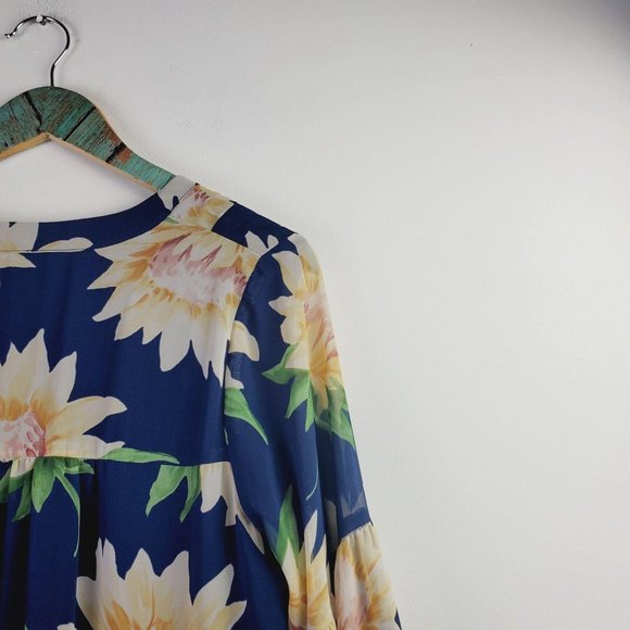 Show Me Your MuMu Mia Tunic Floral Layered Top Sz - Picture 3 of 11